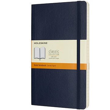

MOLESKINE L, měkké desky, linkovaný, modrý
