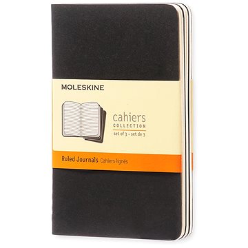 MOLESKINE Cahier S, černý - balení 3 ks