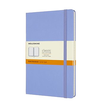 

Moleskine L, tvrdé desky, linkovaný, nebesky modrý