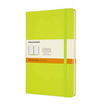

Moleskine L, tvrdé desky, linkovaný, limetkový