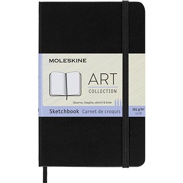 

Moleskine S, tvrdé desky, černý