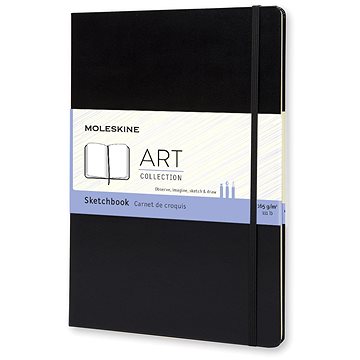 Moleskine L, tvrdé desky, černý