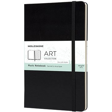 MOLESKINE L, notový, černý