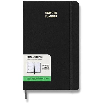 MOLESKINE UNI L, tvrdé desky, černý