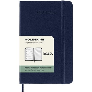 

MOLESKINE 2024-2025 S, tvrdé desky, modrý