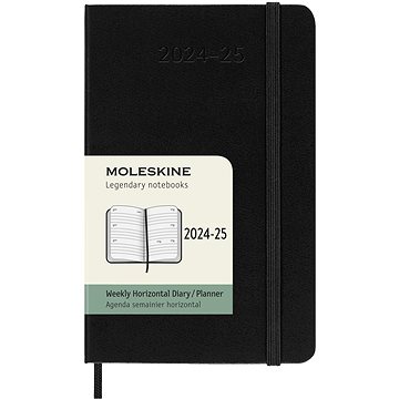 

MOLESKINE 2024-2025 S horizontální, tvrdé desky, černý