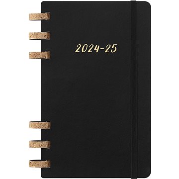 

MOLESKINE 2024-2025 Spiral Academic L, měkké desky, černý