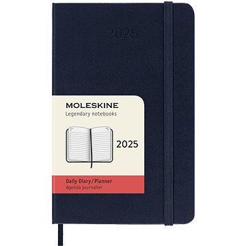 

MOLESKINE 2025 S denní, tvrdé desky, modrý