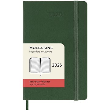 

MOLESKINE 2025 S denní, tvrdé desky, zelený