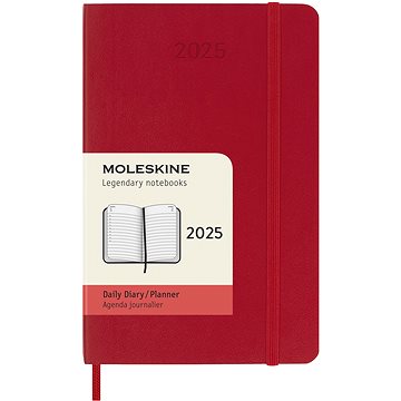 

MOLESKINE 2025 S denní, měkké desky, červený