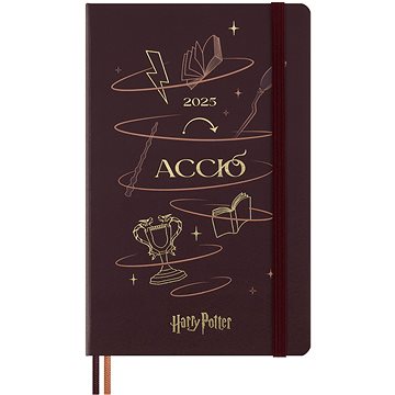 

MOLESKINE 2025 Harry Potter L denní, vínový