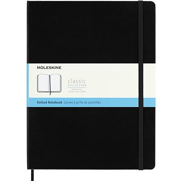 

MOLESKINE XL, tvrdé desky, tečkovaný, černý