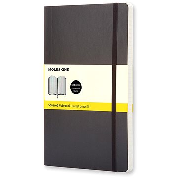 

MOLESKINE L, měkké desky, čtverečkovaný, černý