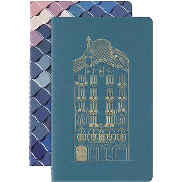 

MOLESKINE Casa Batlló L, čistý - balení 2 ks