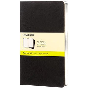 MOLESKINE L, čistý, černý - balení 3 ks