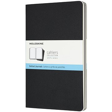 

MOLESKINE L, tečkovaný, černý - balení 3 ks