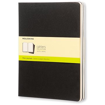 

MOLESKINE XL, čistý, černý - balení 3 ks