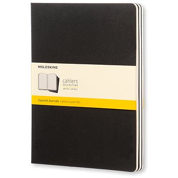 

MOLESKINE XL, čtverečkovaný, černý - balení 3 ks