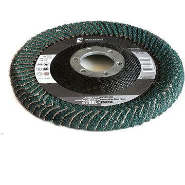 

Oboustranný lamelový brusný kotouč Molatool Zirkon 115 mm P40