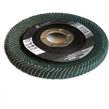 

Oboustranný lamelový brusný kotouč Molatool Zirkon 115 mm P120