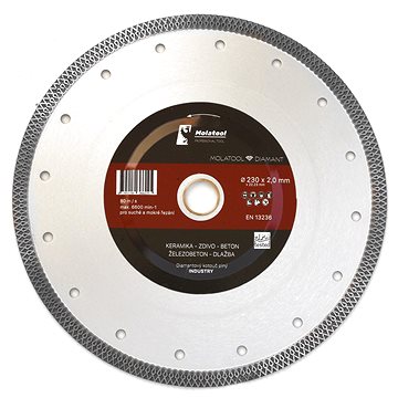 

Diamantový řezný kotouč Molatool 230 × 2,0 × 22,2 mm Industry Profi
