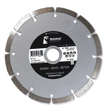 

Diamantový řezný kotouč Molatool 150 × 2,6 × 22,2 mm Segment Profi