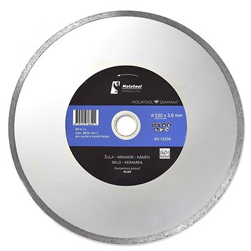

Diamantový řezný kotouč Molatool 230 × 2,6 × 22,2 mm Standard Profi