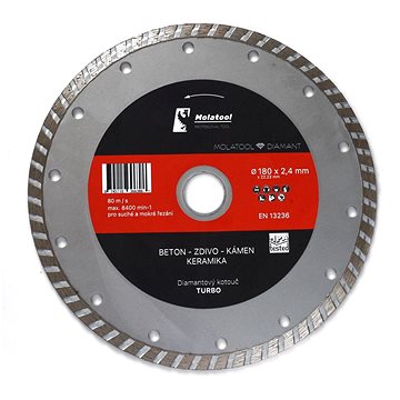 

Diamantový řezný kotouč Molatool 230 × 2,6 × 22,2 mm Turbo Profi