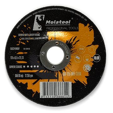 

Brusný kotouč keramický Molatool Profi 125 × 6,5 × 22,2 mm