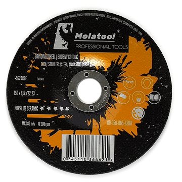 

Brusný kotouč keramický Molatool Profi 150 × 6,5 × 22,2 mm
