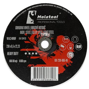 

Brusný kotouč Molatool Profi 230 × 6,5 × 22,2 mm