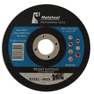 

Řezný kotouč Molatool Profi 125 × 1,0 × 22,2 mm