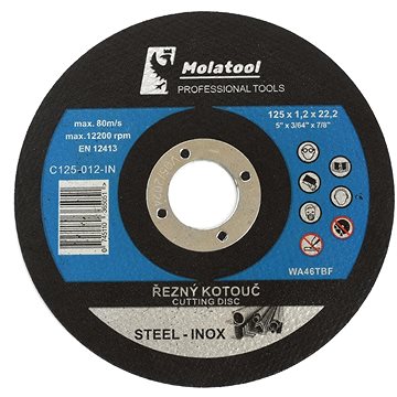 

Řezný kotouč Molatool Profi 125 × 1,2 × 22,2 mm