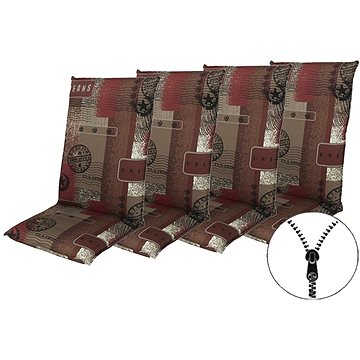 

Doppler LIVING 2930 vysoký, set 4 ks, polstry na židli a křeslo se zipem