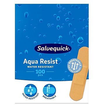 

SALVEQUICK Náplast voděodolná - střední, 100 ks