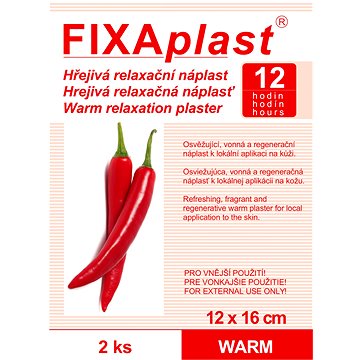 

FIXAPLAST náplast WARM hřejivá 12 × 16 cm 2 ks