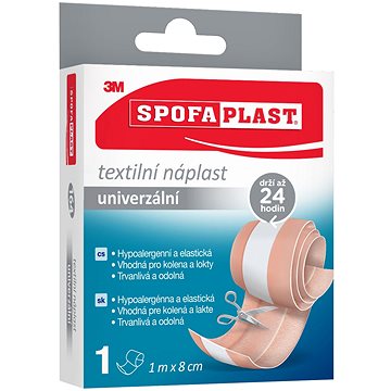 

Spofaplast Textilní elastická náplast 164, 1 m × 8 cm, 1 ks