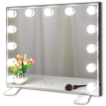 

Mmiro, Hollywoodské zrcadlo make-up bez rámu L613, 50 × 42 cm, stříbrné