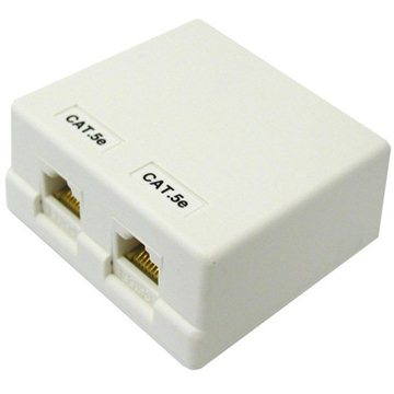 

Datacom CAT5E UTP 2x RJ45 na omítku