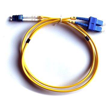 Datacom LC-SC 09/125 SM 1m duplex - Optický kabel