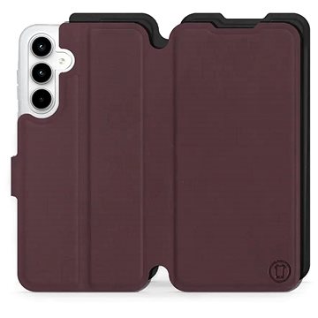 

Mobiwear Soft Touch flip knížkové pro Samsung Galaxy A35 5G, bordové černé