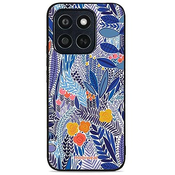 

Mobiwear Glossy lesklý pro Honor X8c - Modrá květena