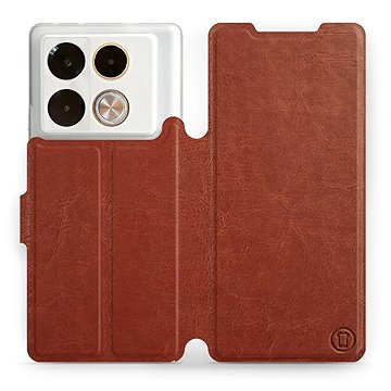 

Mobiwear flip knížkové pro Infinix Note 40 Pro / Note 40 Pro+ 5G - Hnědé