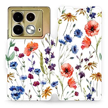 

Mobiwear flip knížkové pro Infinix Note 40 - Kvítí