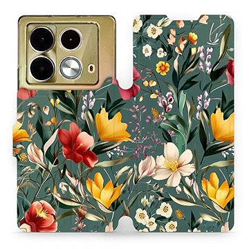 

Mobiwear flip knížkové pro Infinix Note 40 - Zelená louka