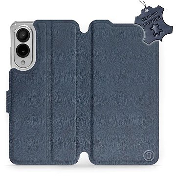 

Mobiwear Kožené flip knížkové pro Samsung Galaxy S25 Edge - Modré