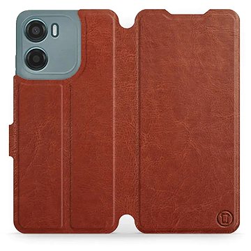 

Mobiwear flip knížkové pro Motorola Moto G05 - Hnědé