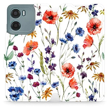 

Mobiwear flip knížkové pro Motorola Moto G05 - Kvítí
