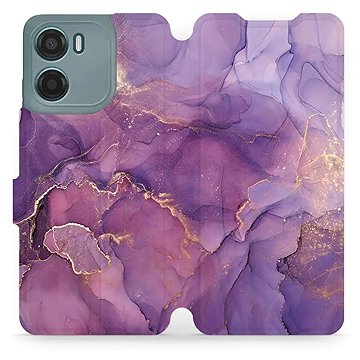 

Mobiwear flip knížkové pro Motorola Moto G05 - Fialový mramor