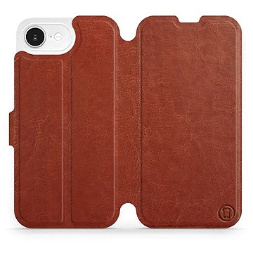 

Mobiwear flip knížkové pro Apple iPhone 16e - Hnědé